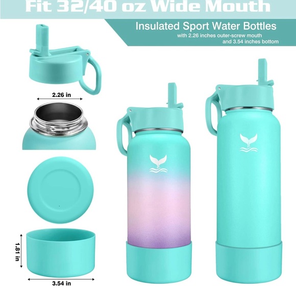 Vmini Wide Mouth Straw Lid and Protective Boot Combo Pack - Picture 2 of 4